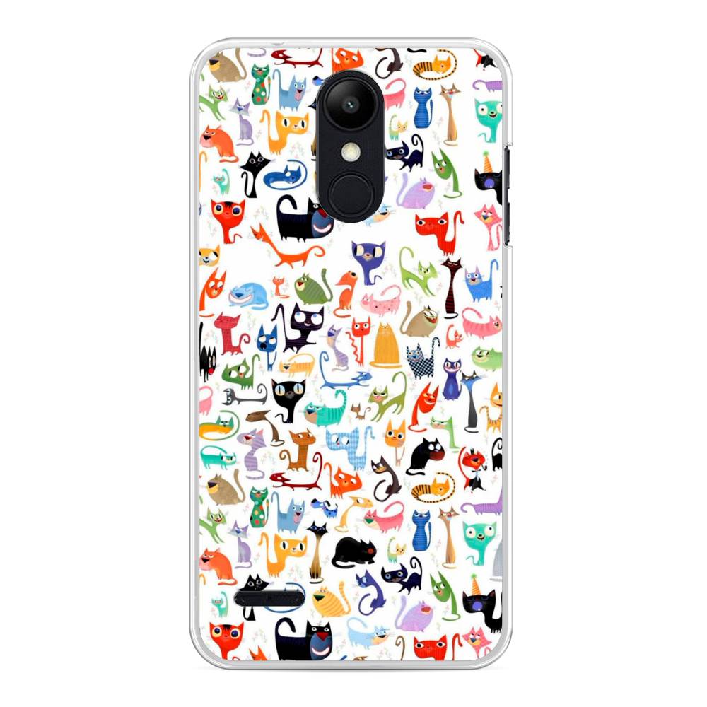 

Чехол на LG K8 "Цветные коты", Разноцветный, 83750-1
