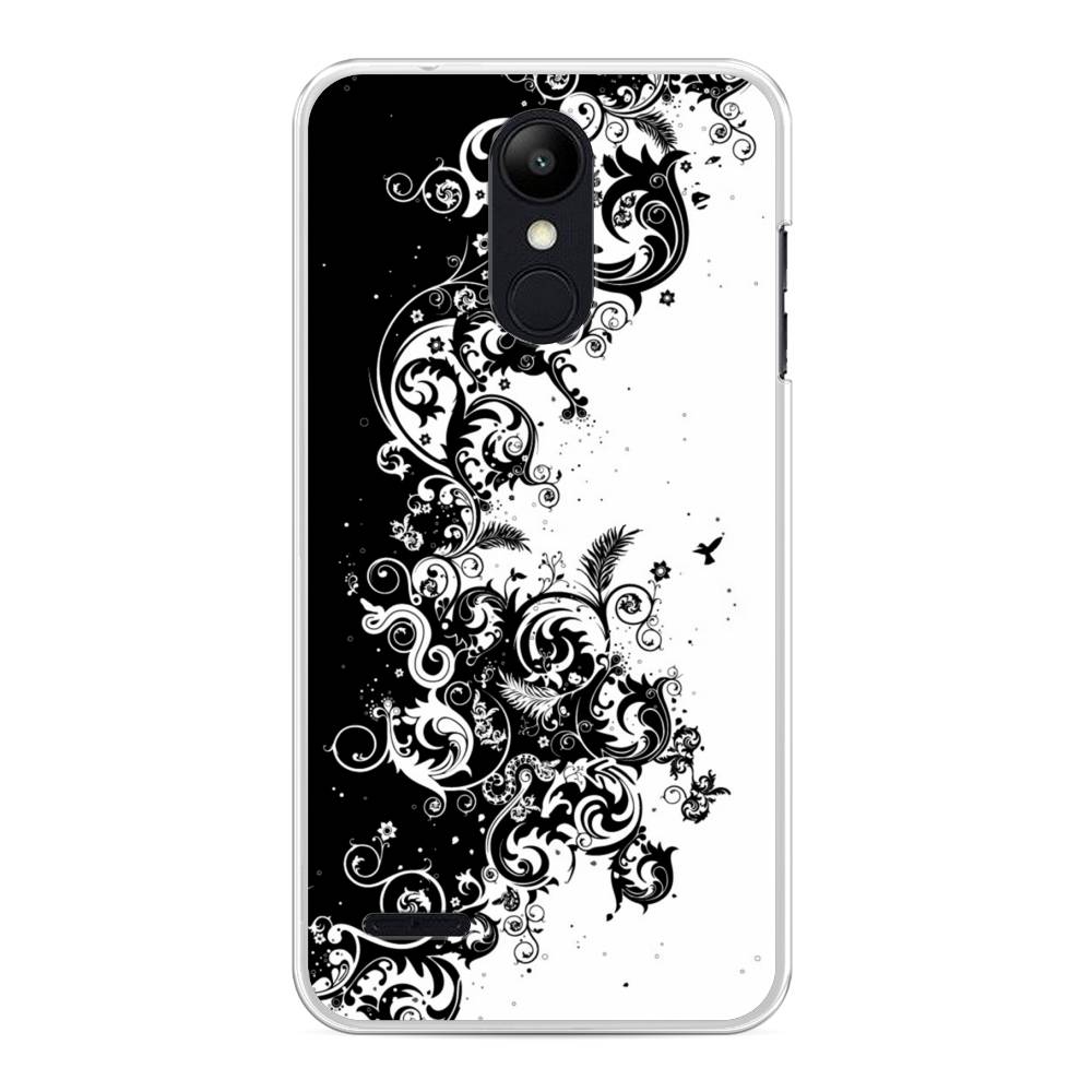 

Чехол на LG K8 "Черно белый узор", Белый;черный;серый, 83750-3