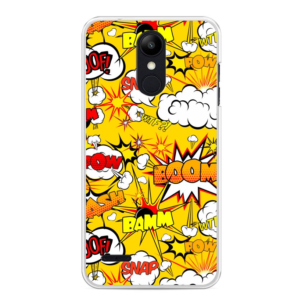 

Чехол на LG K8 "Поп Арт эффекты", Желтый;белый;оранжевый, 83750-6