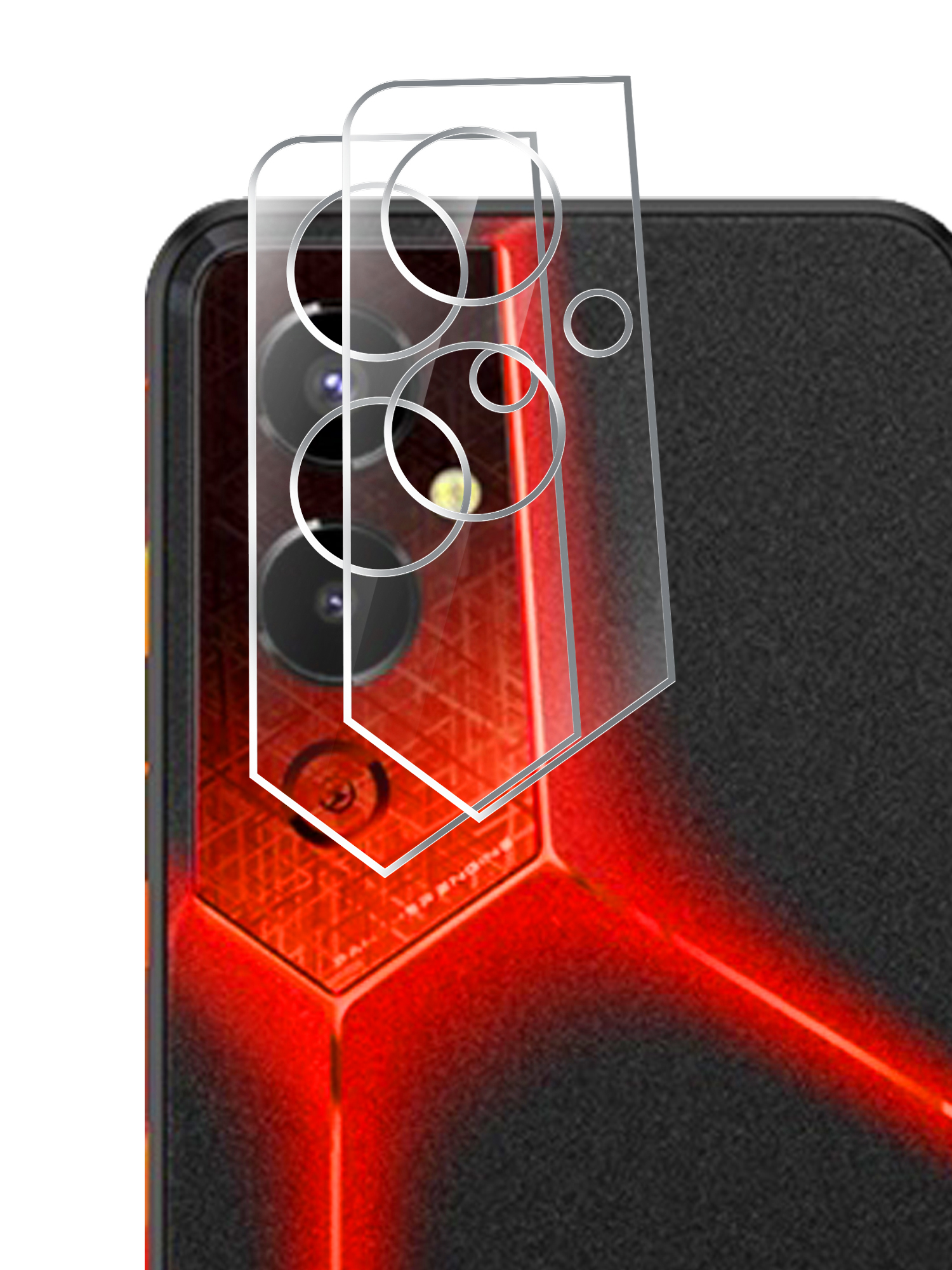 

Гибридное защитное стекло Brozo на камеру Tecno Pova 4 Pro, Tecno Pova 4 Pro