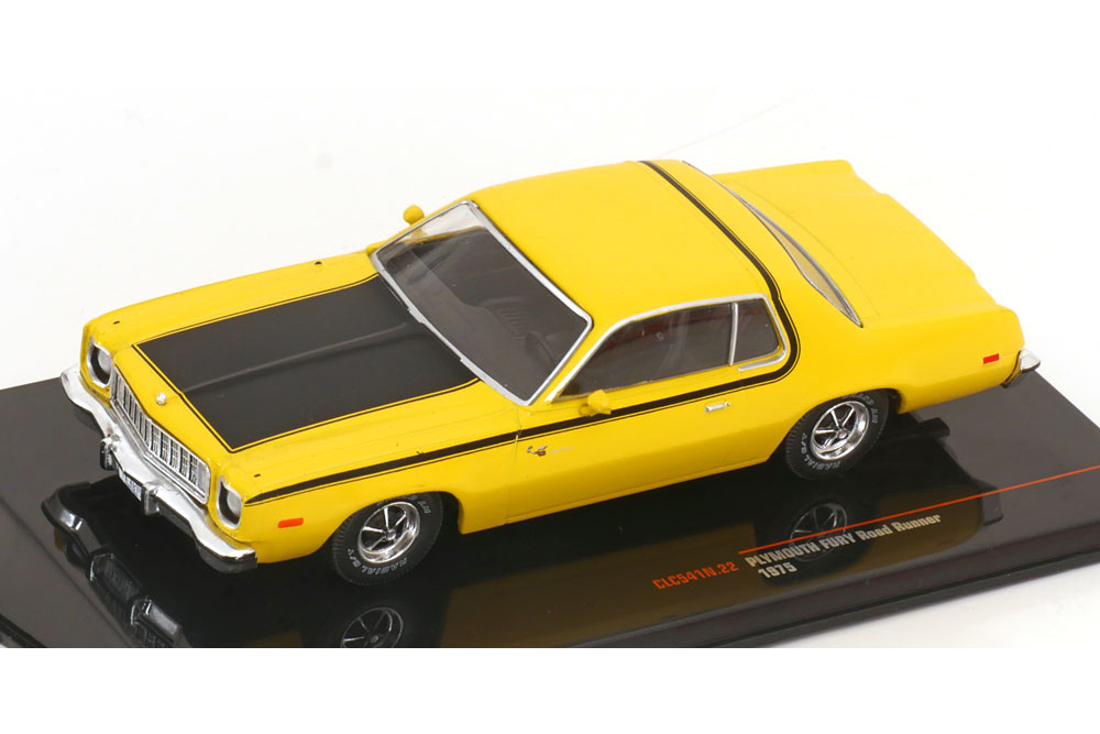 Модель коллекционная IXO Plymouth fury road runner 1975 yellow/black