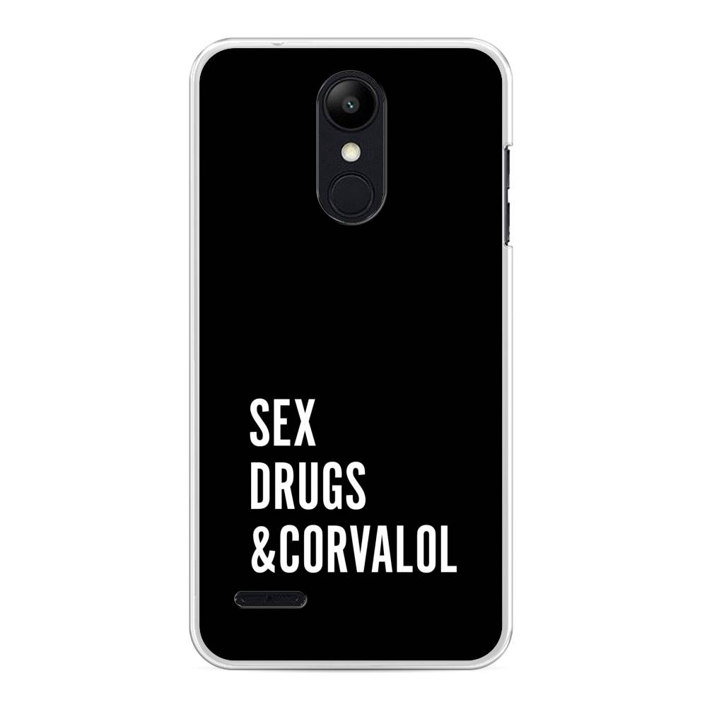 

Чехол на LG K8 "Corvalol", Черный;серый;белый, 83750-6