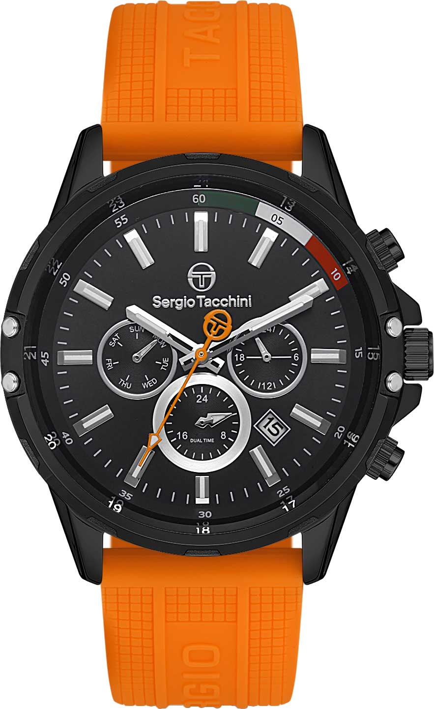 фото Наручные часы мужские sergio tacchini st.1.10236-4 оранжевые