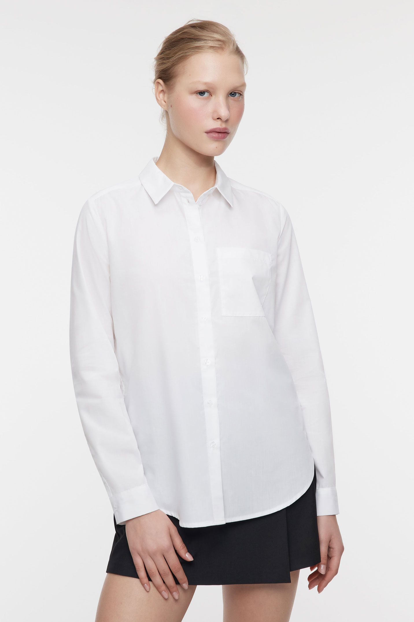 Рубашка женская Befree RegularShirt белая 2XS