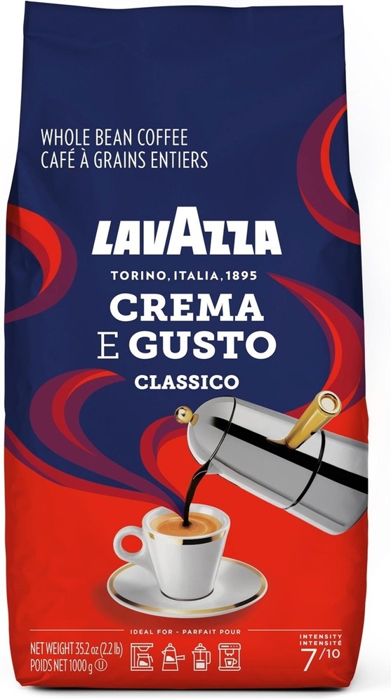 фото Кофе lavazza crema gusto classico в зерне 1 кг