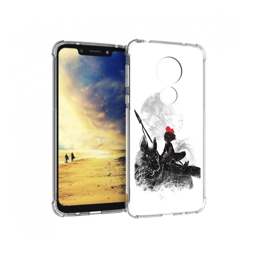 

Чехол MyPads Tocco для Motorola G7 Power мононоке (PT227059.362.481), Прозрачный, Tocco
