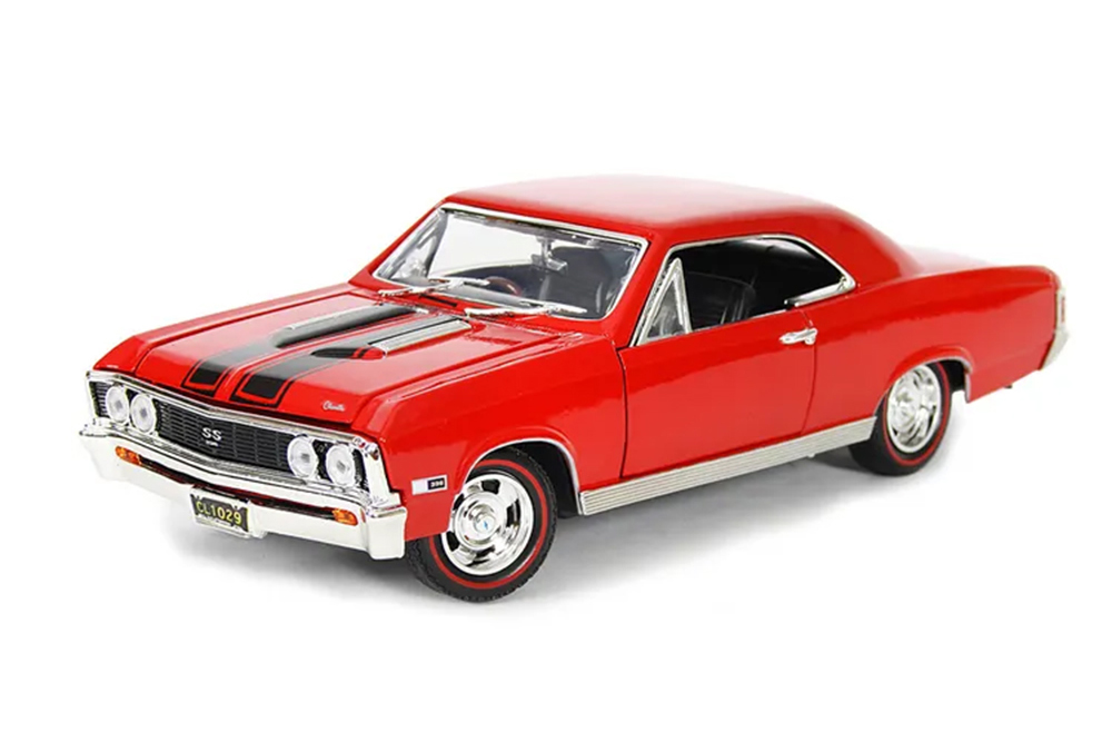 

Модель коллекционная MOTORMAX Chevrolet chevelle ss 396 1967 red / шевроле шевель, Красный