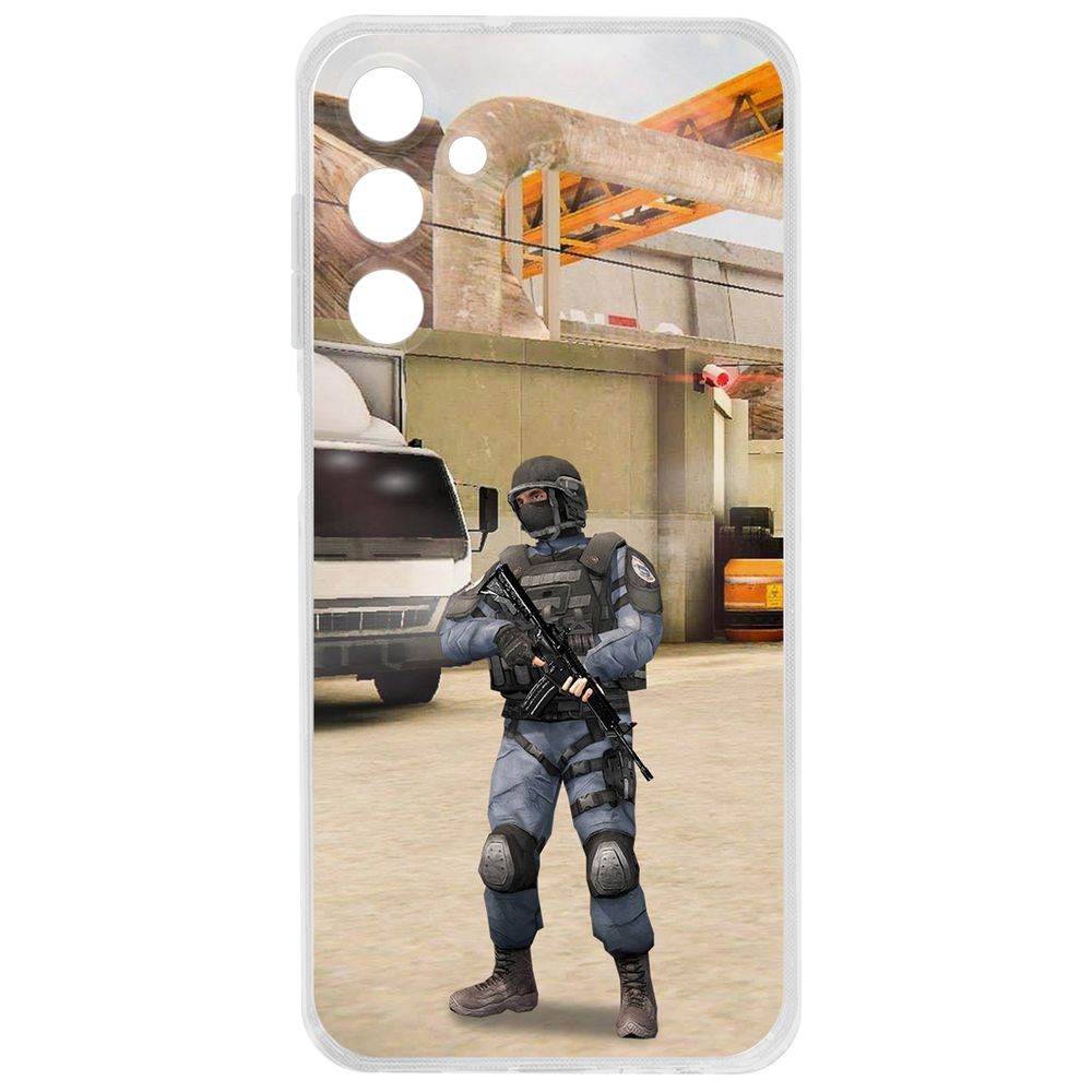 Чехол-накладка Krutoff Clear Case Cтандофф 2 - GIGN для Samsung Galaxy A25 5G (A256)