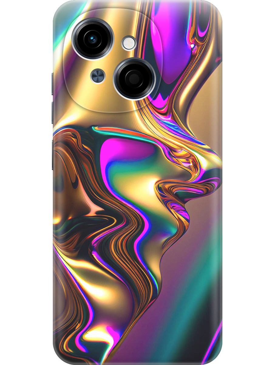 

Силиконовый чехол на Tecno Spark Go 1 / Pop 9 с принтом "Золотистая абстракция", Прозрачный;золотистый;фиолетовый, 786716931