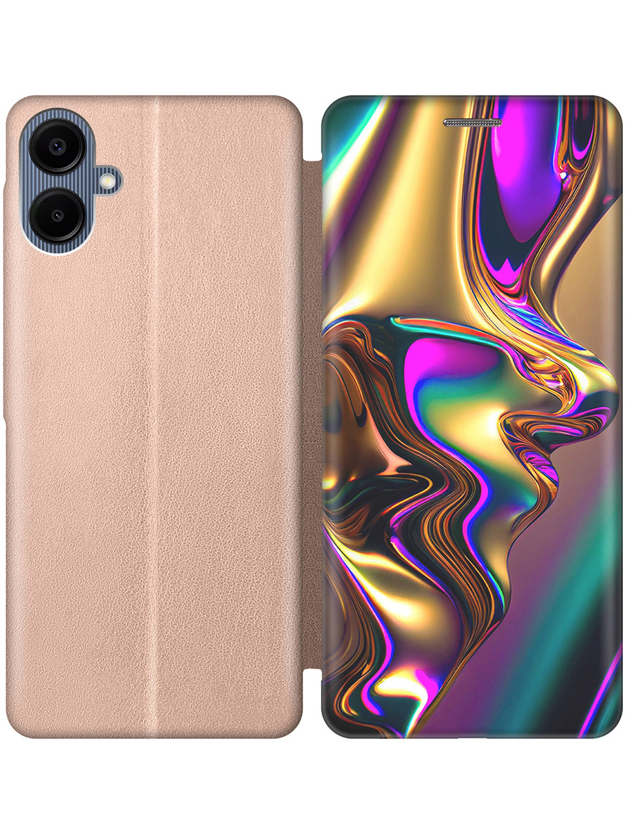 

Чехол-книжка на Samsung Galaxy A06 с принтом "Золотистая абстракция" золотой, Золотистый;фиолетовый, 786717531