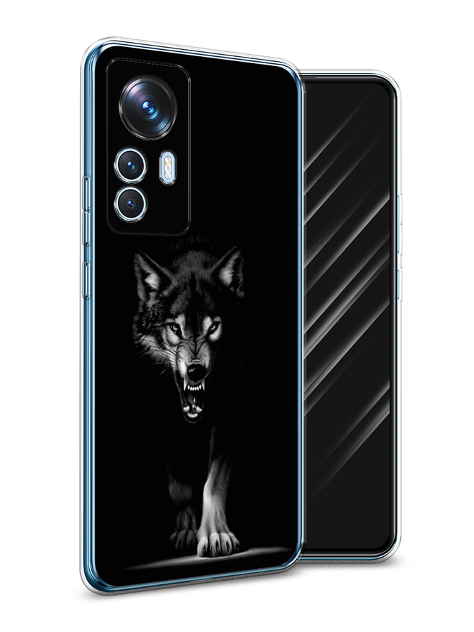 

Чехол Awog на Xiaomi 12T / Сяоми 12T "Волк выходит из ночи", Серый;черный;белый