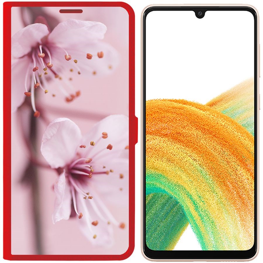 

Чехол-книжка Eco Book для Samsung Galaxy A33 5G (A336) Весна, Красный