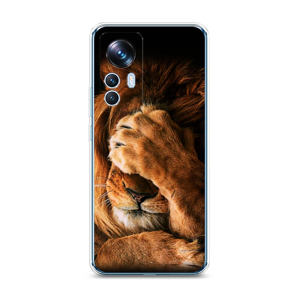 

Чехол Awog на Xiaomi 12T / Сяоми 12T "Львиный стыд", Коричневый;черный