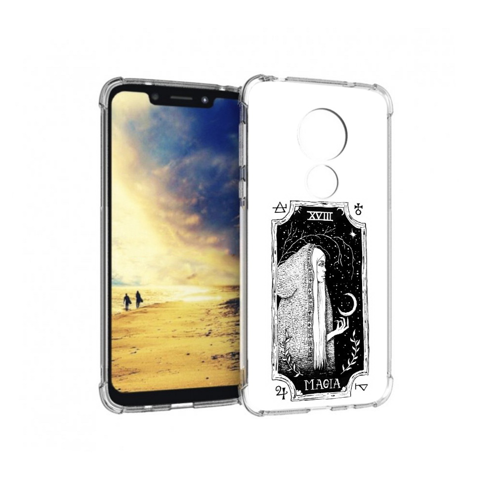 

Чехол MyPads Tocco для Motorola G7 Power лунная магия (PT227059.362.447), Прозрачный, Tocco
