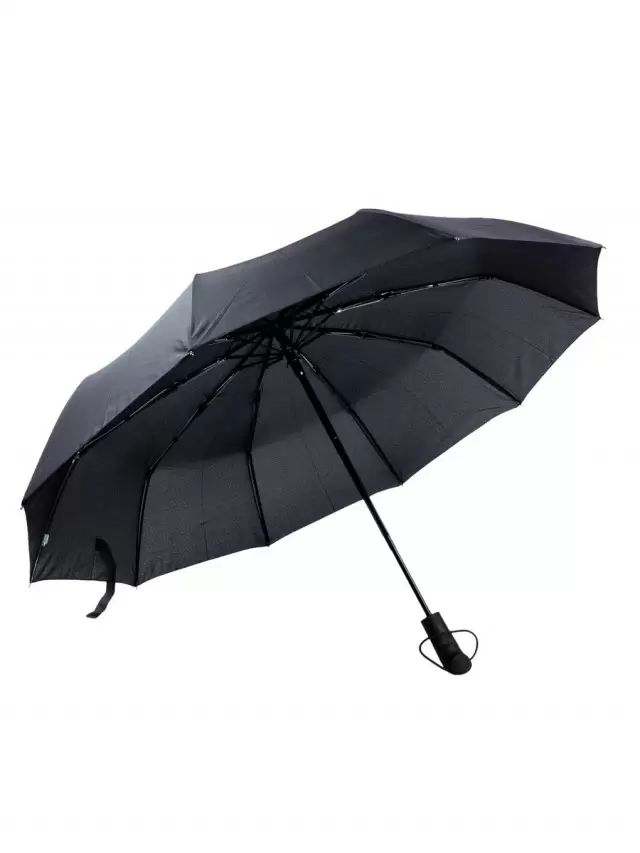 Зонт складной унисекс механический Удачная покупка YS02 черный