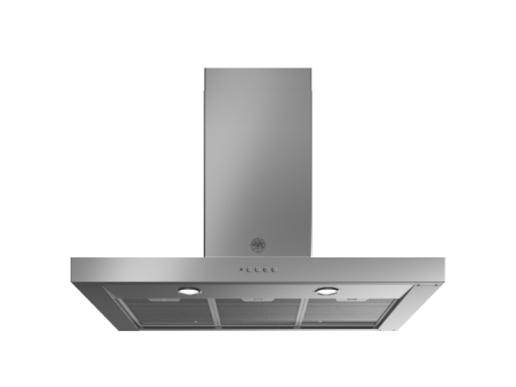 фото Вытяжка настенная bertazzoni kt90mas1xb 1м серебристый