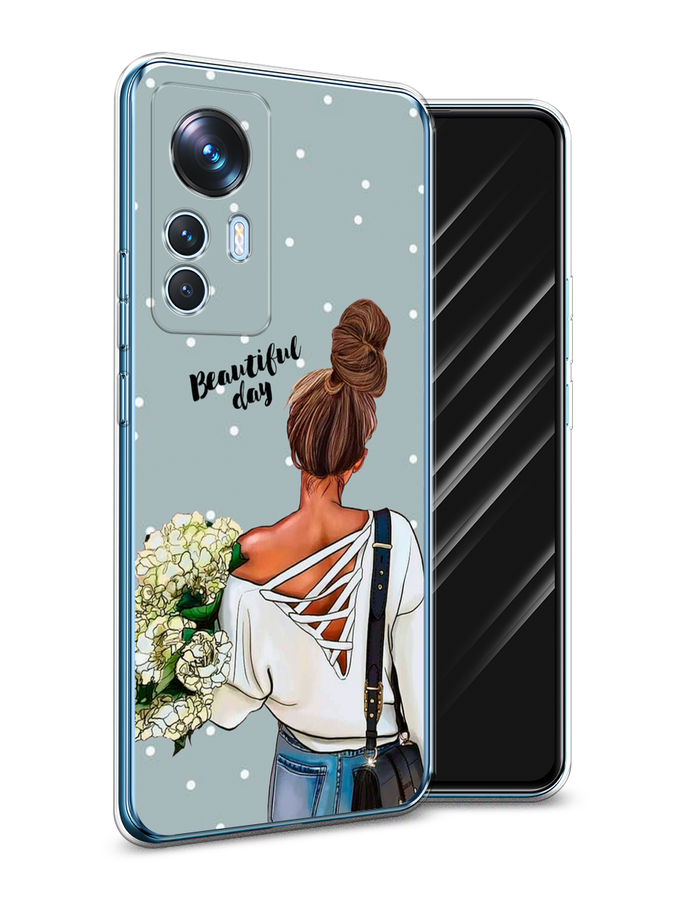 

Чехол Awog на Xiaomi 12T / Сяоми 12T "Beautiful day", Голубой;коричневый;бежевый