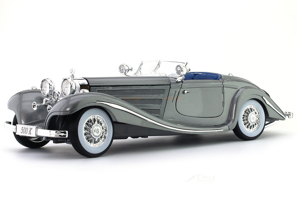 Модель коллекционная MAISTO Mercedes 500K type special roadster 1936 silver