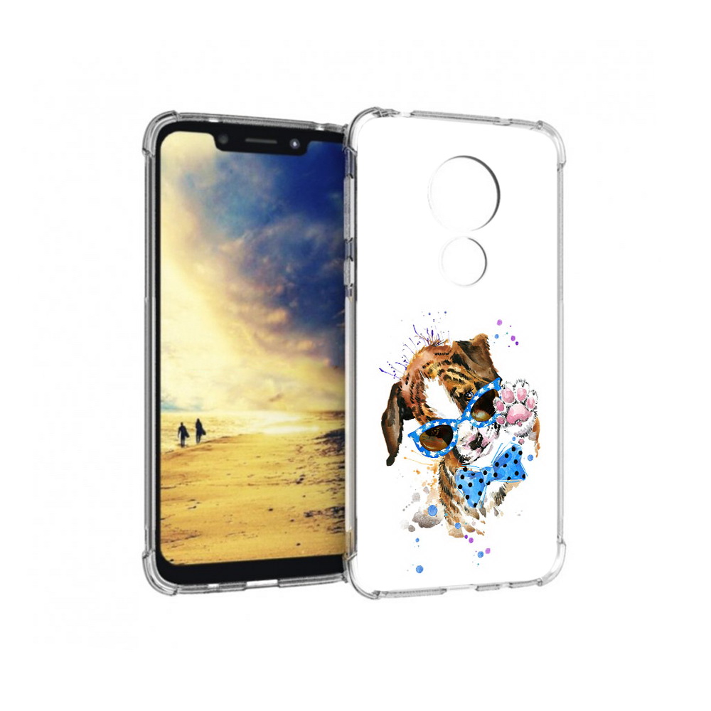 

Чехол MyPads Tocco для Motorola G7 Power лапочка (PT227059.362.434), Прозрачный, Tocco