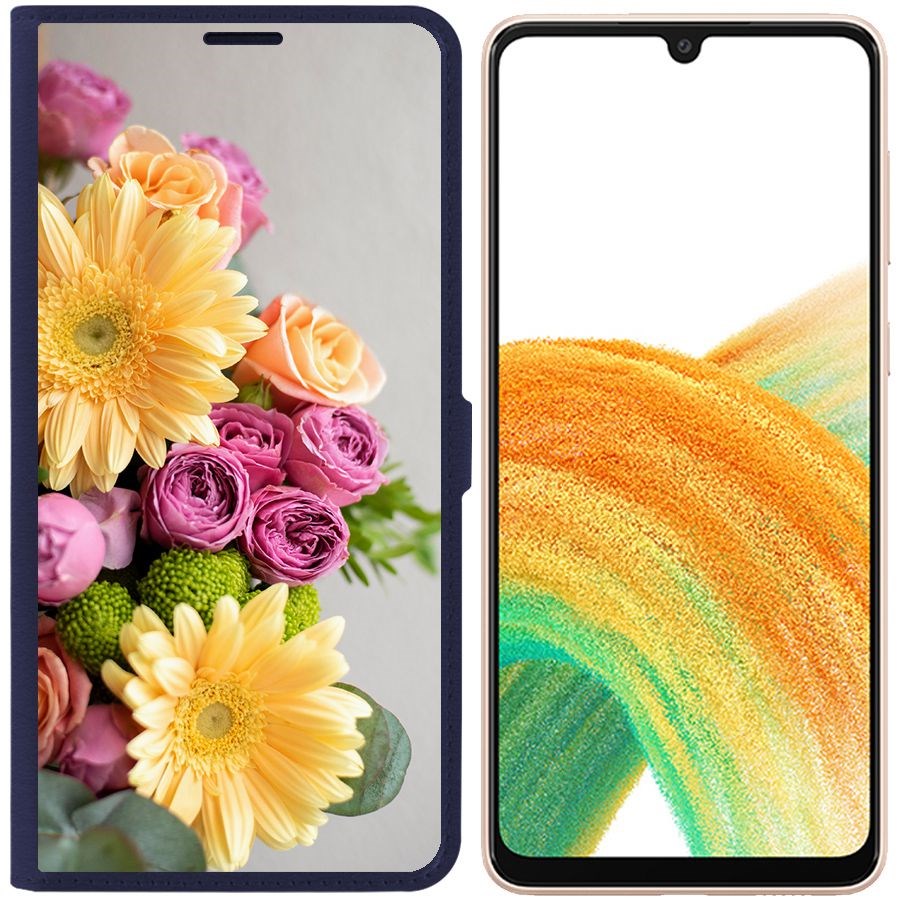 Чехол-книжка Eco Book для Samsung Galaxy A33 5G (A336) Букет