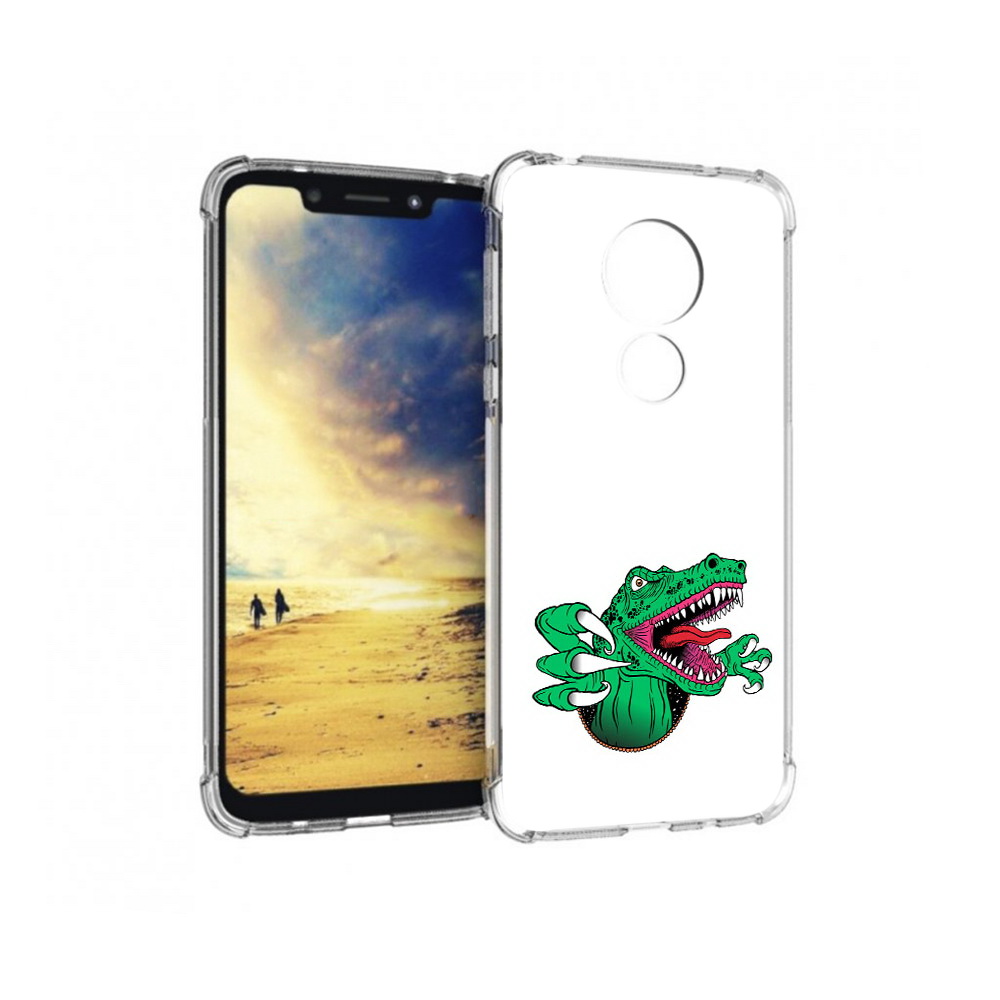

Чехол MyPads Tocco для Motorola G7 Power крокодил (PT227059.362.417), Прозрачный, Tocco