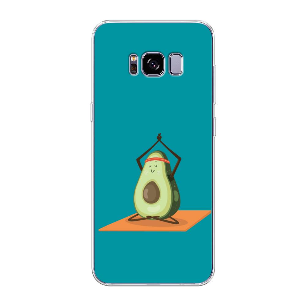 

Чехол на Samsung Galaxy S8 Plus "Расслабься с авокадо", Голубой, 24850-6