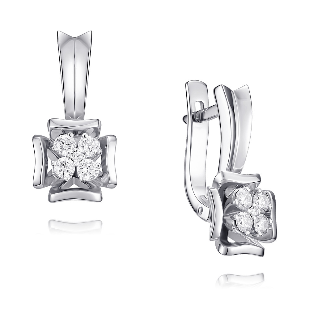 

Серьги из белого золота с бриллиантом ADAMAS 2456546/01-А511Д-41, 2456546/01-А511Д-41