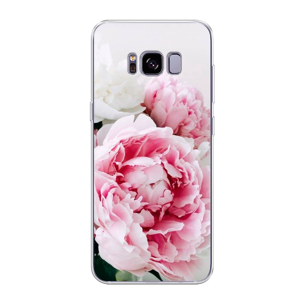 

Чехол на Samsung Galaxy S8 Plus "Розовые и белые пионы", Розовый;белый, 24850-2