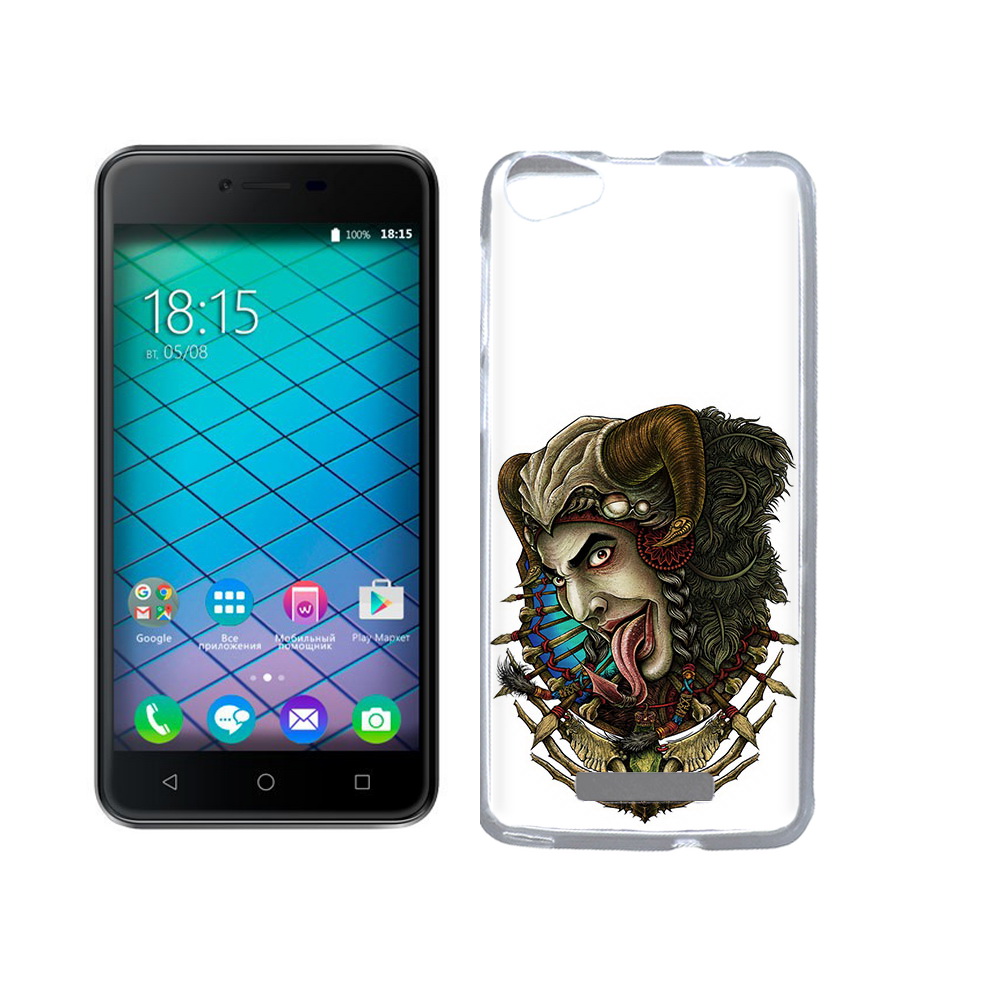 

Чехол MyPads Tocco для BQ 5059 Strike Power длинный язык, Прозрачный, Tocco