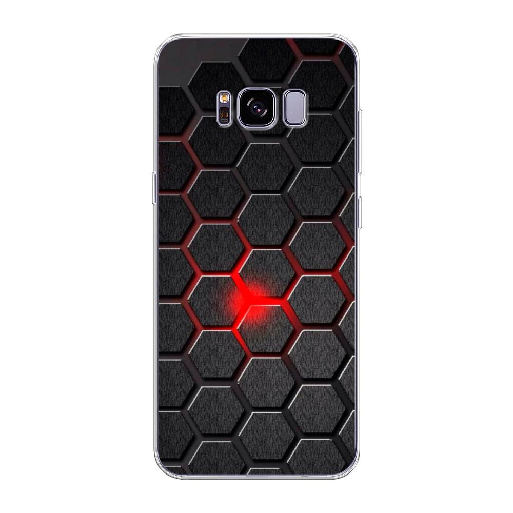 

Чехол на Samsung Galaxy S8 Plus "Соты красные", Красный;черный;серый, 24850-3