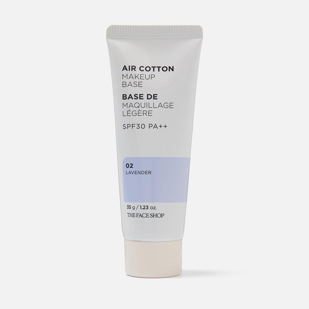 

База под макияж The Face Shop для выравнивания тона кожи тон 02 Lavender 35 г, 02