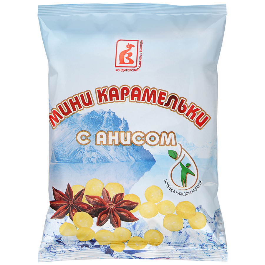 

Карамель Вологодская КФ леденцовая Монпансье Анисовое 50 г