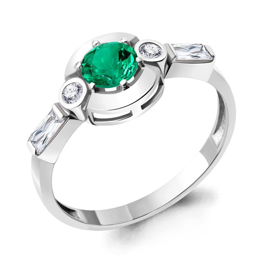 

Кольцо из серебра с фианитом Aquamarine Aquamarine 67290АГ_925_р р. 17, 67290АГ_925_р