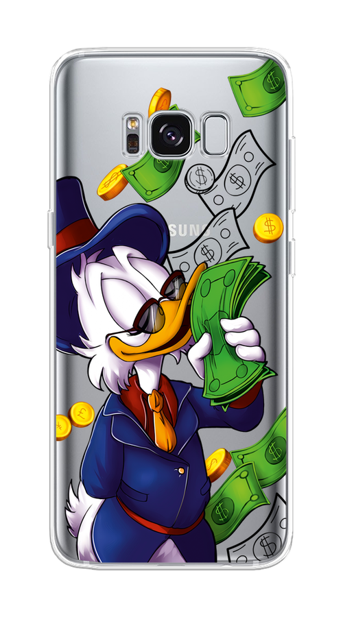 

Чехол на Samsung Galaxy S8 "Scrooge McDuck with Money", Синий;зеленый;белый, 24750-6