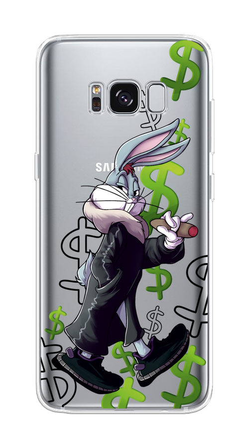 

Чехол на Samsung Galaxy S8 "Rich Bugs Bunny", Зеленый;черный;голубой, 24750-6