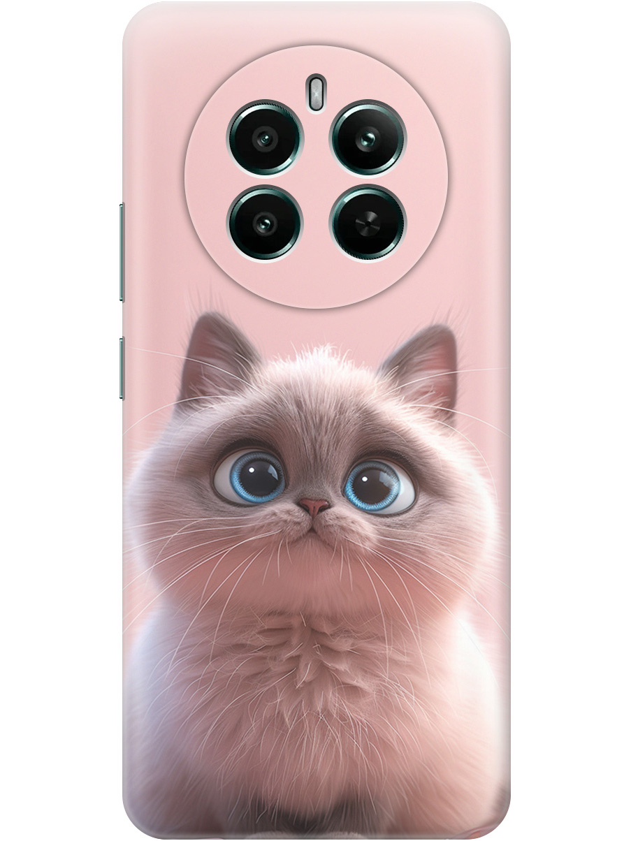 

Силиконовый чехол на Realme 12+ 5g / Narzo 70 Pro 5g с принтом "Милейший котик", Прозрачный;розовый;серый, 783983211