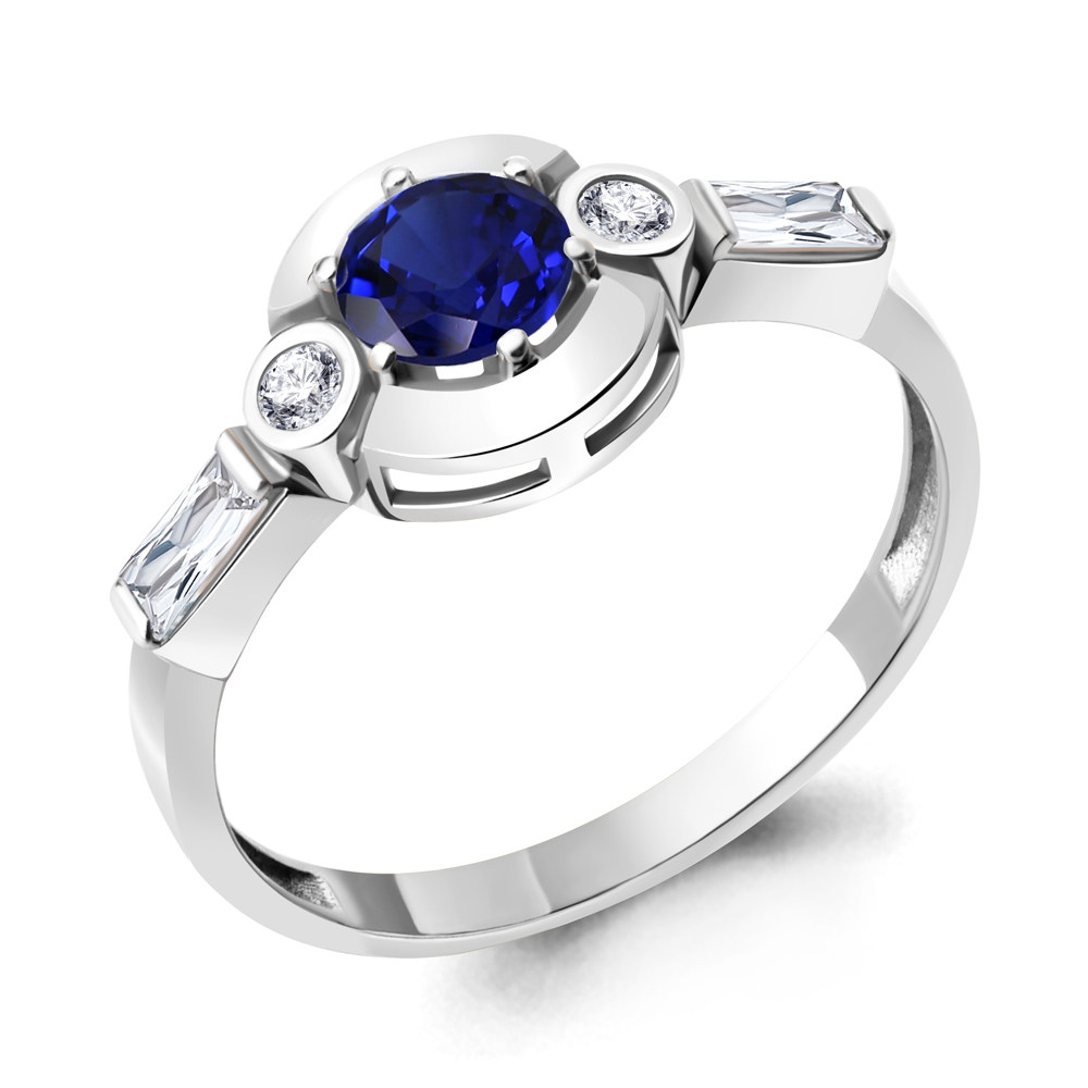 

Кольцо из серебра с фианитом Aquamarine Aquamarine 67290АБ_925_р р. 16, 67290АБ_925_р
