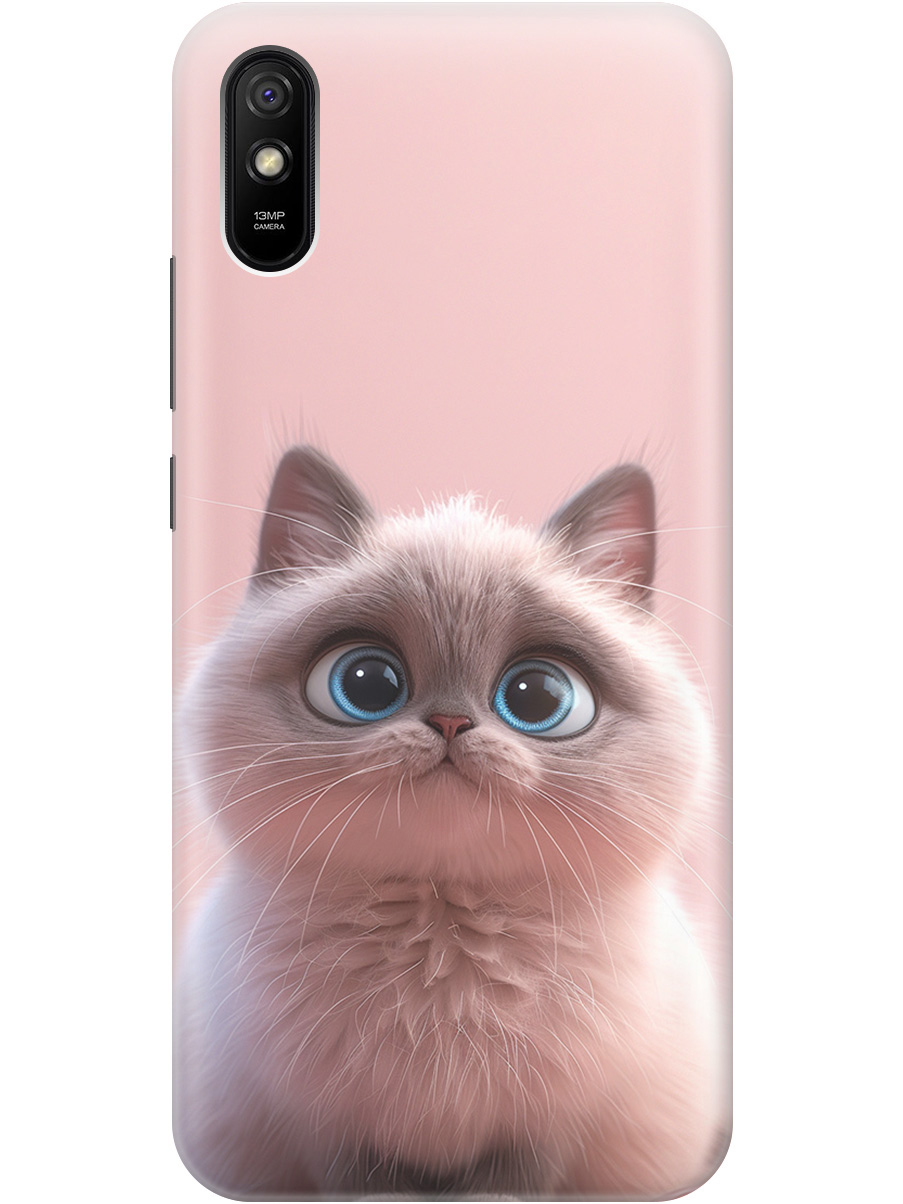 

Силиконовый чехол на Xiaomi Redmi 9A с принтом "Милейший котик", Прозрачный;розовый;серый, 723276911