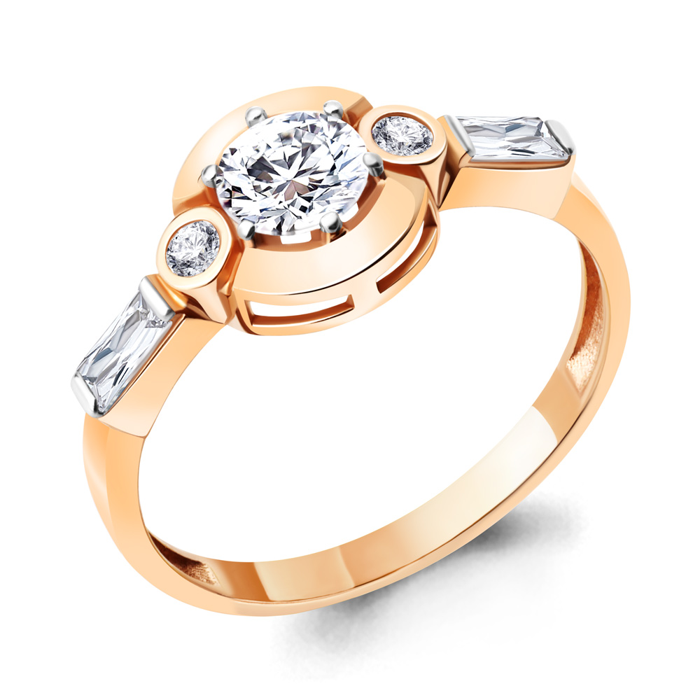 

Кольцо из серебра с фианитом Aquamarine Aquamarine 67290А_925_з р, 67290А_925_з