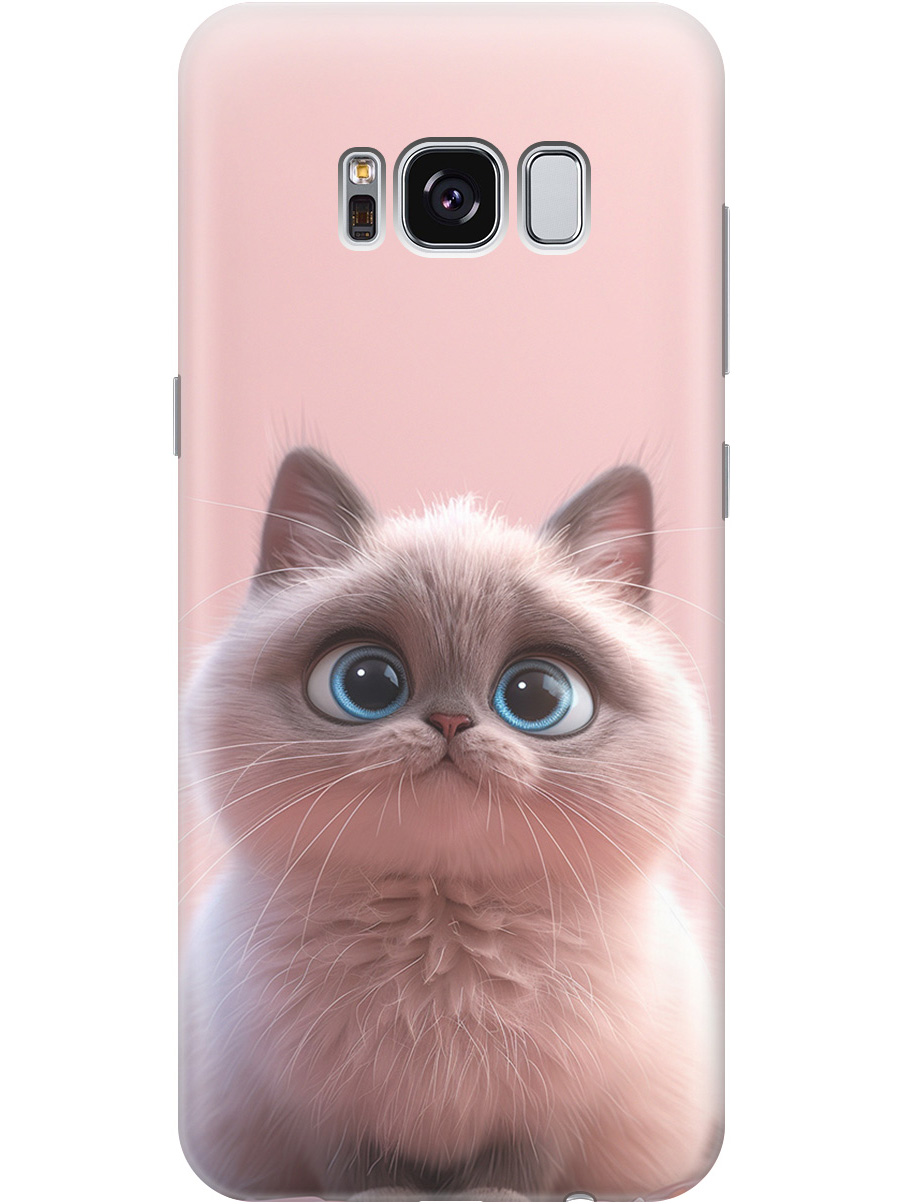 

Силиконовый чехол на Samsung Galaxy S8 с принтом "Милейший котик", Прозрачный;розовый;серый, 713984511