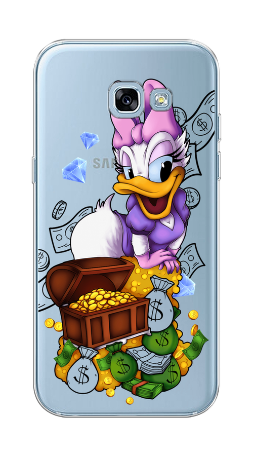 

Чехол на Samsung Galaxy A5 2017 "Rich Daisy Duck", Коричневый;белый;фиолетовый, 20650-6