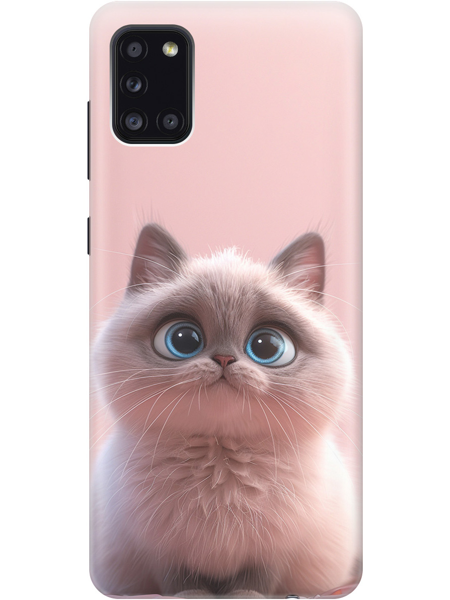 

Силиконовый чехол на Samsung Galaxy A31 с принтом "Милейший котик", Прозрачный;розовый;серый, 722871911
