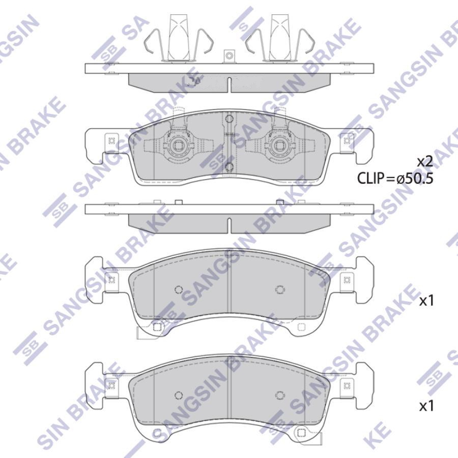 

Колодки Торм.Диск.Передн. Ford Truck Expedition 03-06 Lincoln Navi