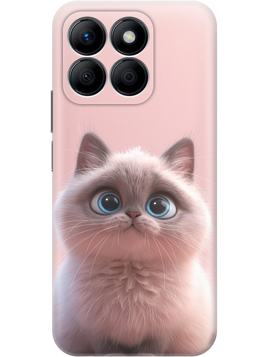 

Силиконовый чехол на Honor X8b с принтом "Милейший котик", Прозрачный;розовый;серый, 781973211