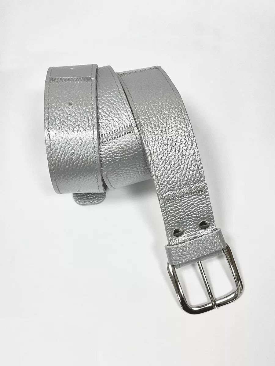 

Ремень унисекс Divalli T009 grain серебро, 122-127 см, Серебристый, T009 grain
