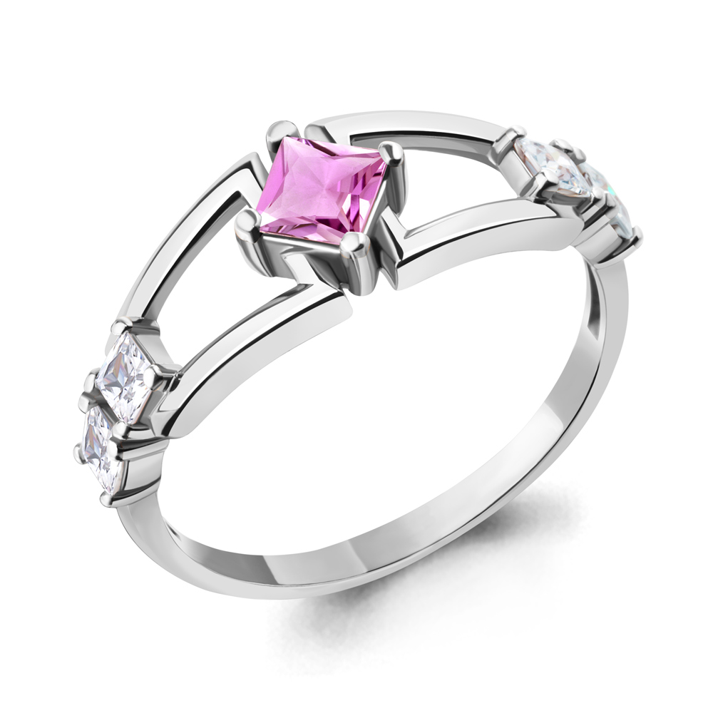 

Кольцо из серебра с фианитом Aquamarine Aquamarine 67285Р_925_р р, 67285Р_925_р