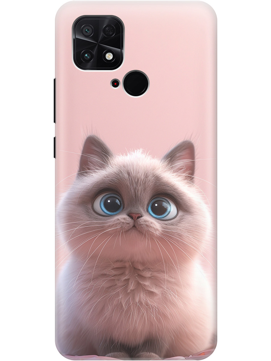 

Силиконовый чехол на Xiaomi Poco C40 с принтом "Милейший котик", Прозрачный;розовый;серый, 740187911