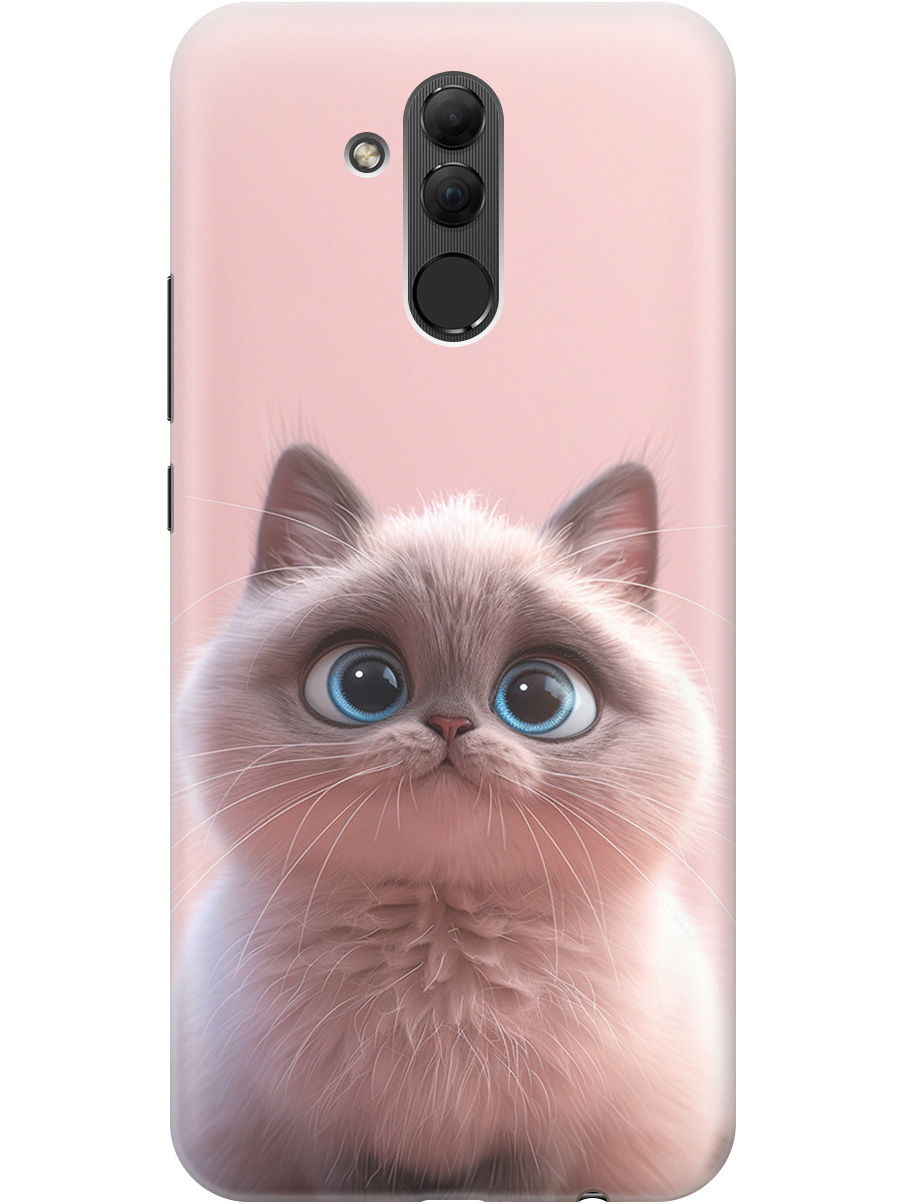 

Силиконовый чехол на Huawei Mate 20 Lite с принтом "Милейший котик", Прозрачный;розовый;серый, 719355611