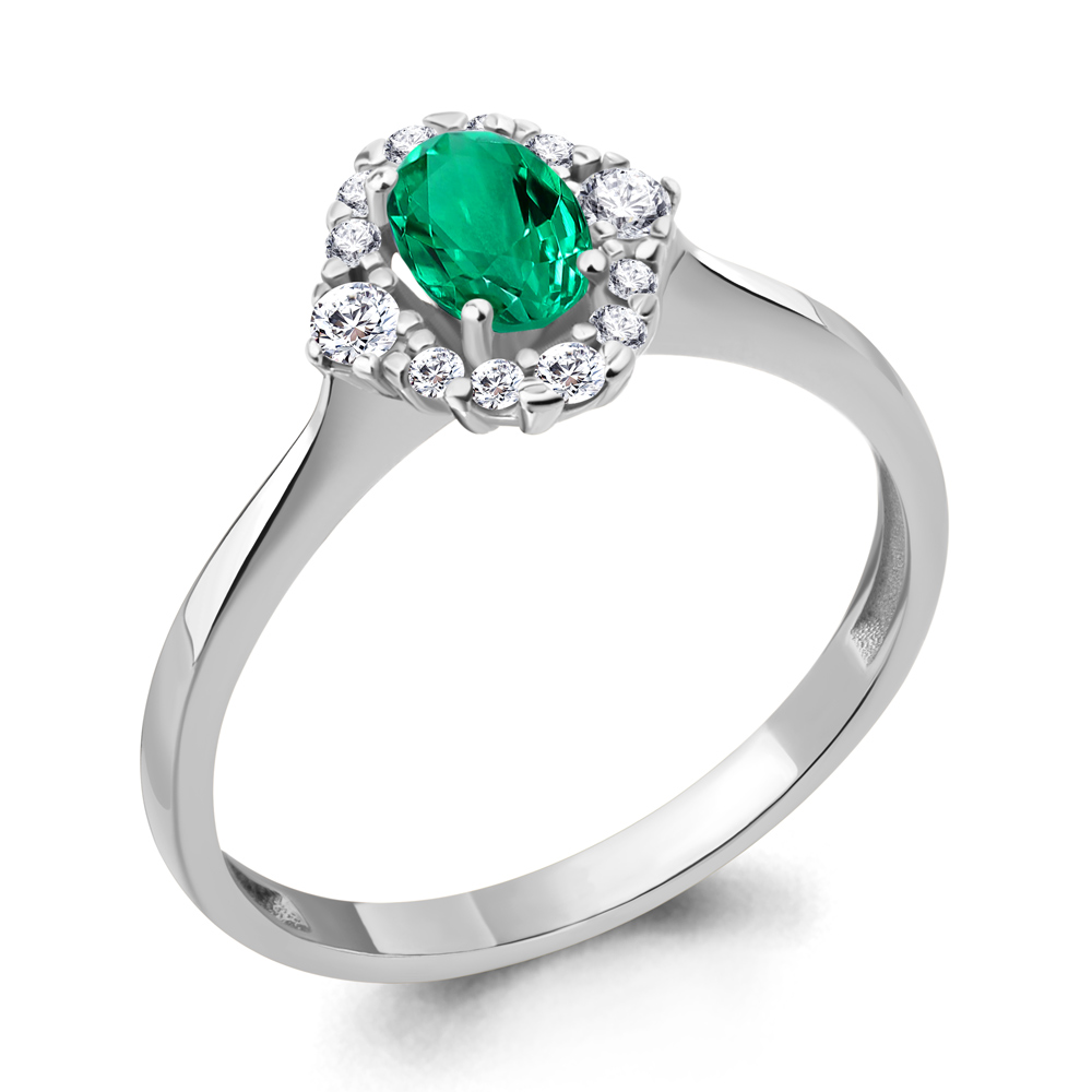 

Кольцо из серебра с фианитом Aquamarine Aquamarine 67284АГ_925_р р. 17, 67284АГ_925_р