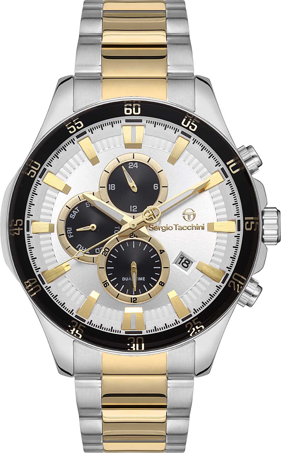 фото Наручные часы мужские sergio tacchini st.1.10272-3 серебристые/золотистые